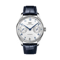 Portugieser Automatic Blue Accents 42mm - Silver-Plated on Blue Leather Strap