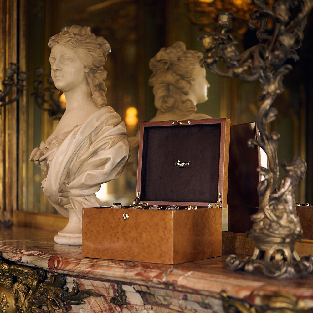 Heritage Sixteen Watch Box - Burr Walnut