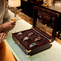 Brompton Optic Ten Watch Box - Brown