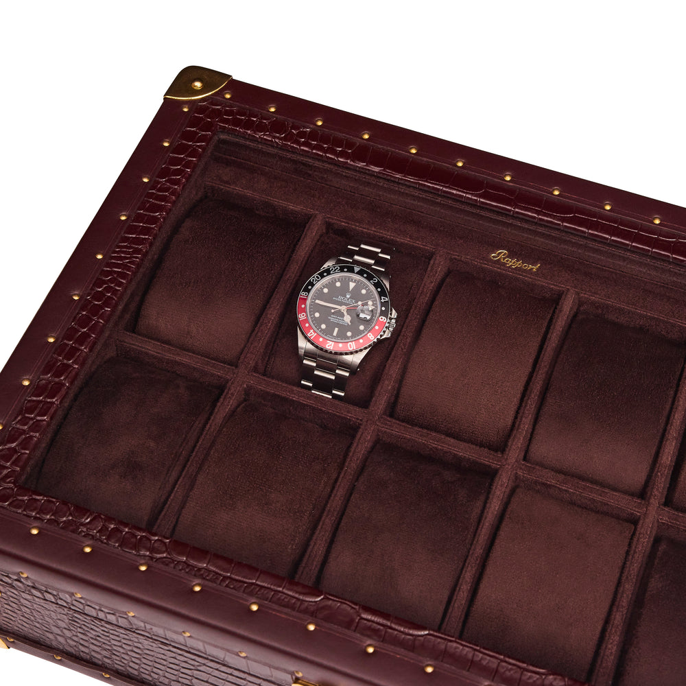 Brompton Optic Ten Watch Box - Brown