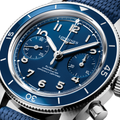Spirit Pilot Flyback Chronograph 39.5mm - Blue on Rubber Strap