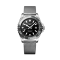HydroConquest 42mm - Black on Mesh Bracelet