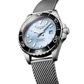 HydroConquest 42mm - Blue, Black Bezel on Mesh Bracelet