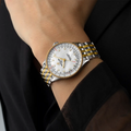 Navitimer Automatic Two-Tone 36mm - White, Mother-of-Pearl, Diamond-Set on Bracelet