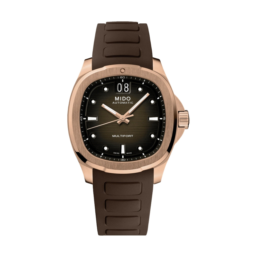 Multifort TV Big Date Rose Gold-Tone