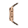 Multifort TV Big Date Rose Gold-Tone 40mm - Brown on Rubber Strap