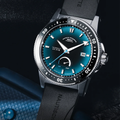 Sportivo Power Dive 42.5mm - Turquoise on Rubber Strap