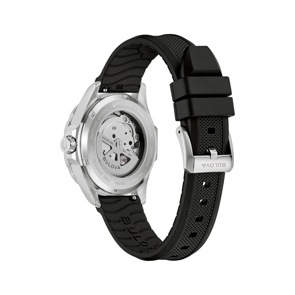 Marine Star Series B 41mm - Black on Rubber Strap
