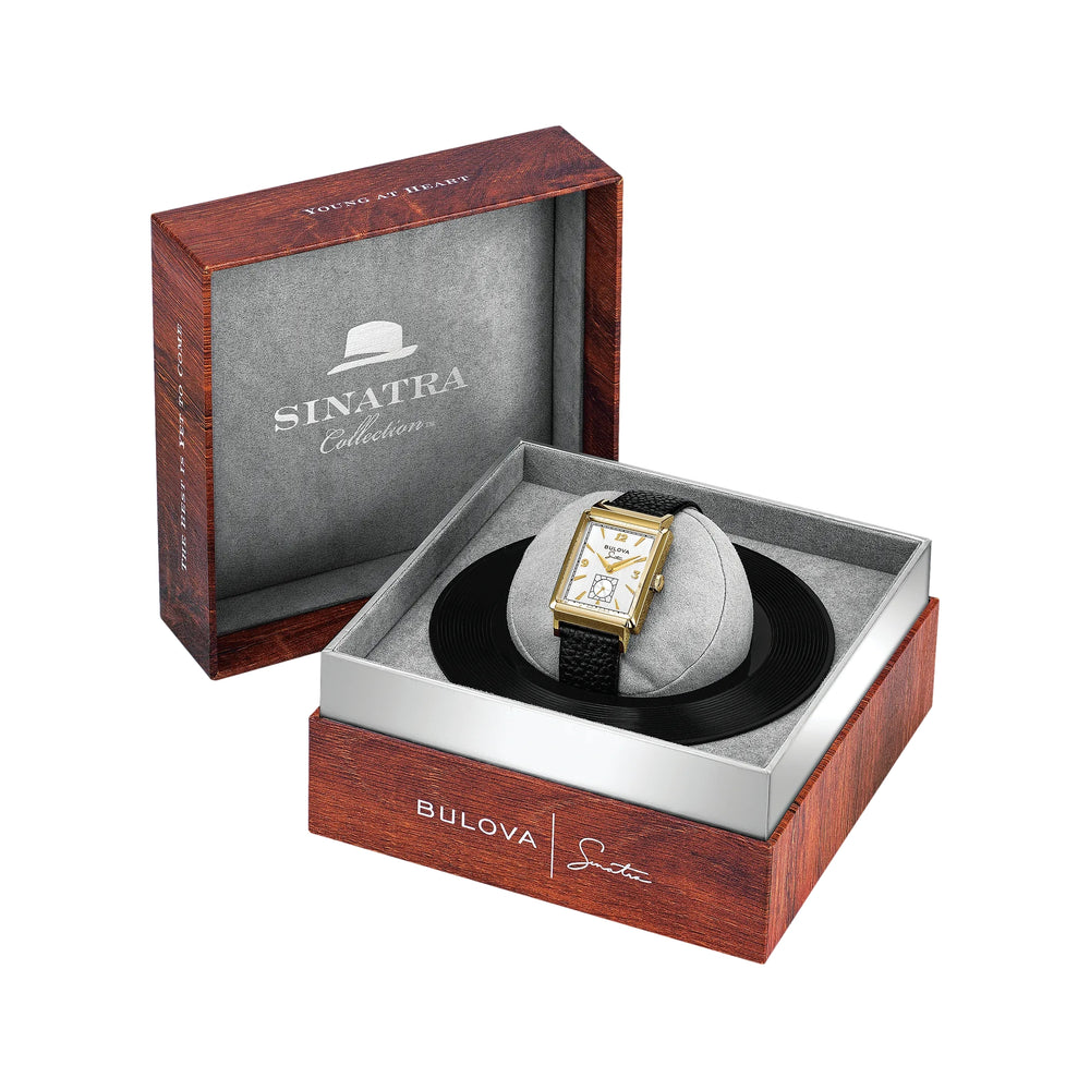 My Way Gold-Tone 29.5mm - Silver on Leather Strap