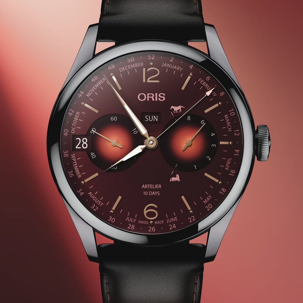 Artelier Year of the Horse Limited Edition 43mm - Red on Leather Strap