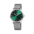Panova 40mm - Green on Stainless Steel Milanaise Bracelet
