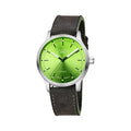 Panova 40mm - Lime on Anthracite Suede Strap