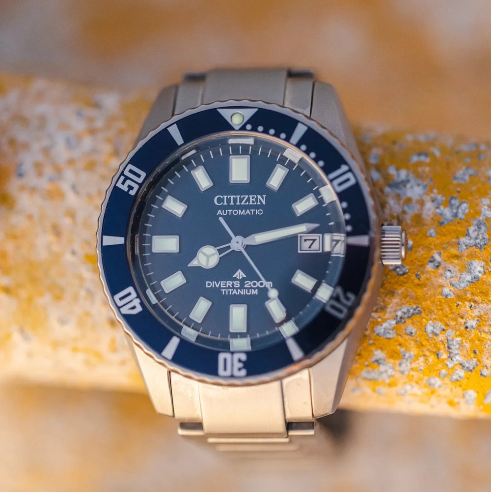 Promaster Fujitsubo Super Titanium™ 41mm - Blue on Bracelet