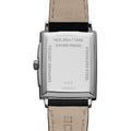 Toccata Square 37mm - White on Leather Strap