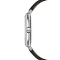 Toccata Square 37mm - White on Leather Strap