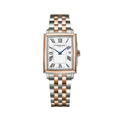 Toccata Square Rose Gold Two-Tone 37mm - White on Bracelet