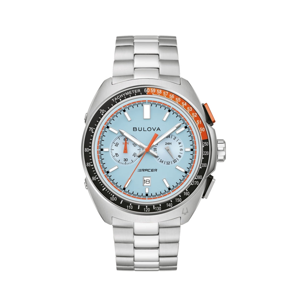 Racer Chronograph 42mm - Blue on Bracelet