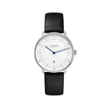 Naos XS Quartz 33mm - White on Leather Strap