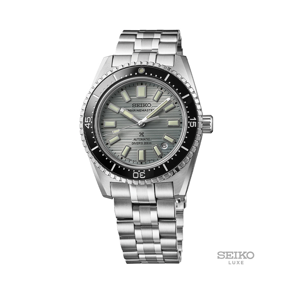 SJE117 Prospex Marinemaster 1965 Heritage Diver 39.5mm - Grey/Green on Bracelet