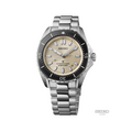 Seiko SPB481 Prospex Automatic Diver's Watch on stainless steel bracelet with ivory dial