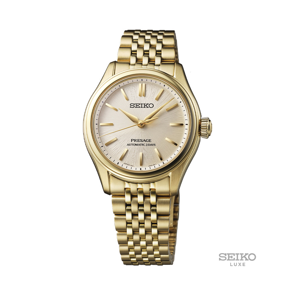 SPB524 Presage Classic Gold Finish 36mm - Ivory on Bracelet