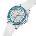 Matic S 39.5mm - White on Mosaic Rubber Strap