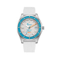 Matic S 39.5mm - White on Mosaic Rubber Strap