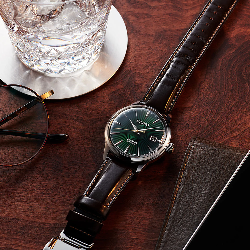 Presage Cocktail Time Green Dial, 40.5mm SRPD37