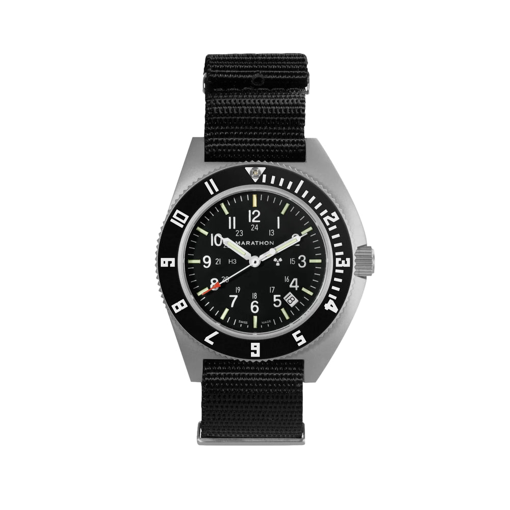 Pilot's Navigator with Date & Tritium 41mm - Black on Nylon Strap