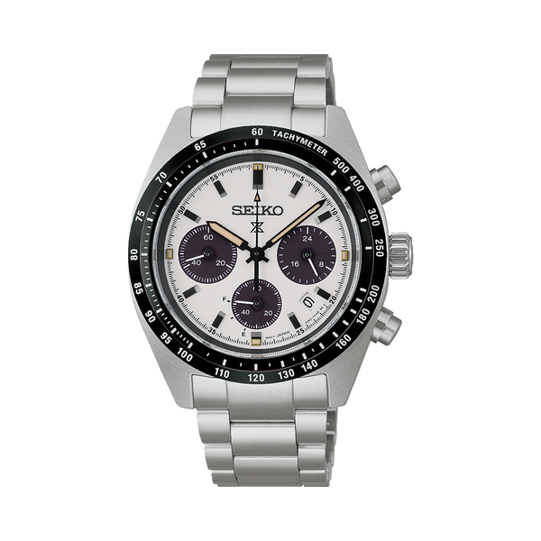 SSC961 Prospex Speedtimer 39mm - White on Bracelet | Teddy Baldassarre