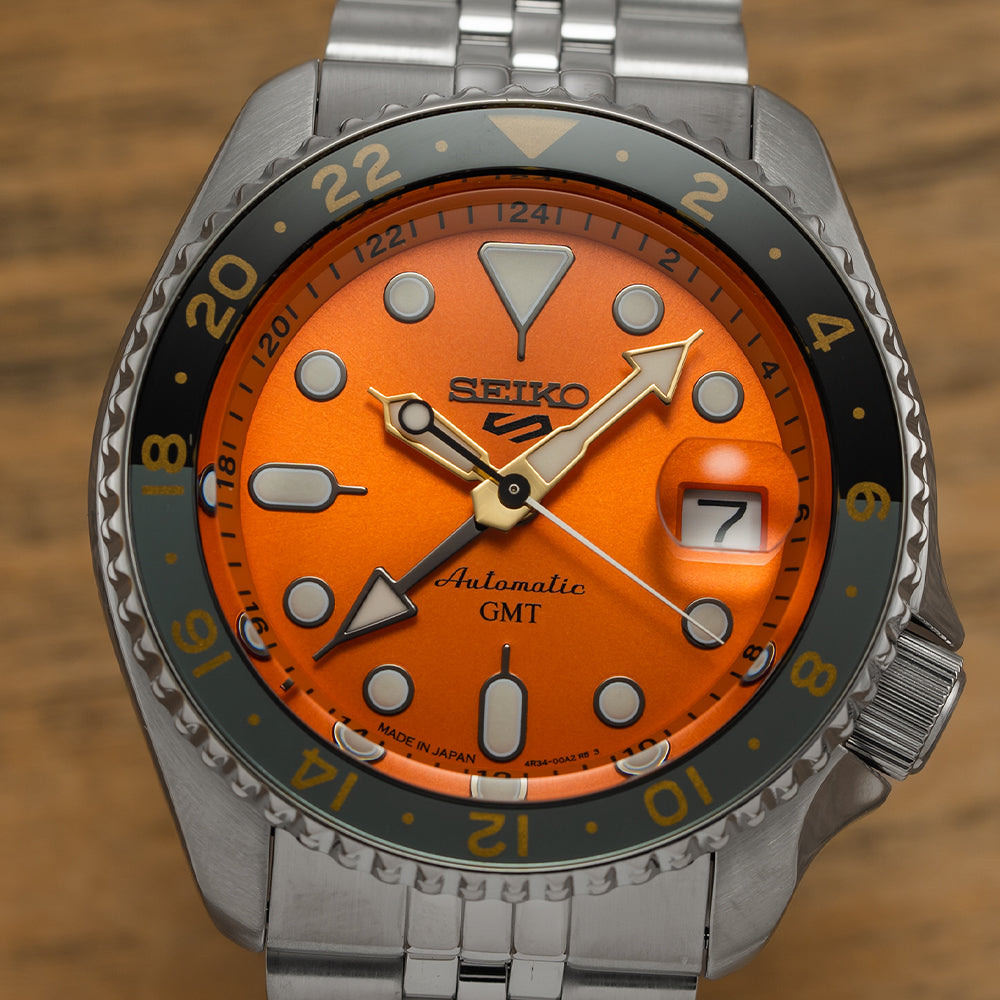 5 Sports GMT Orange Dial, 42.5mm SSK005