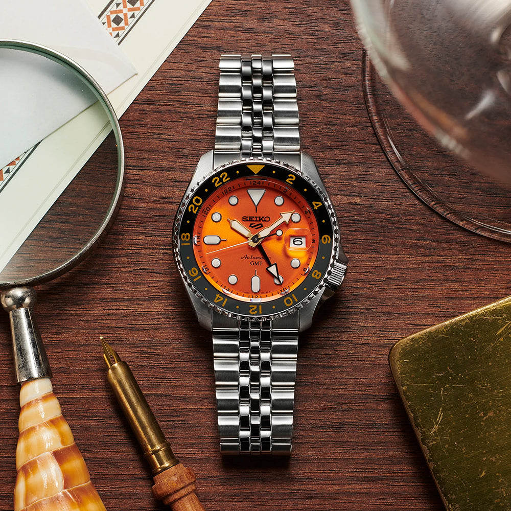 5 Sports GMT Orange Dial, 42.5mm SSK005