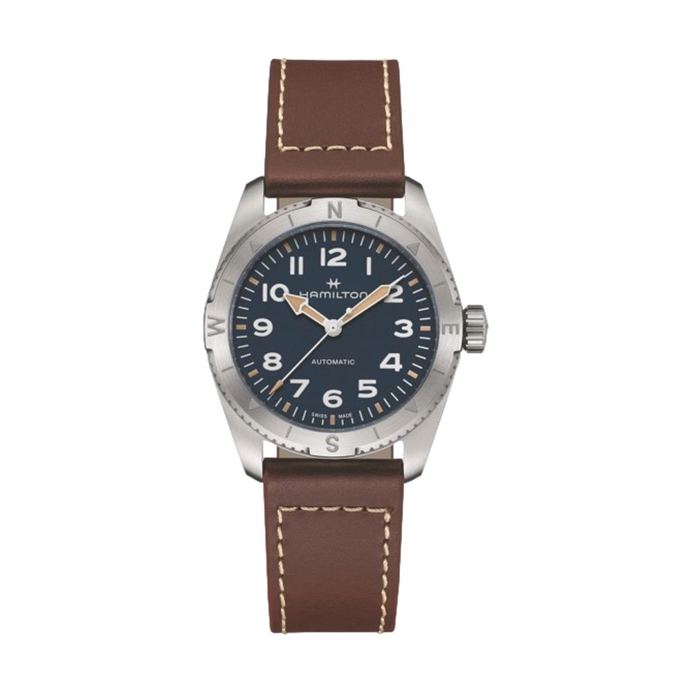 Khaki Expedition 37mm, Blue on Strap