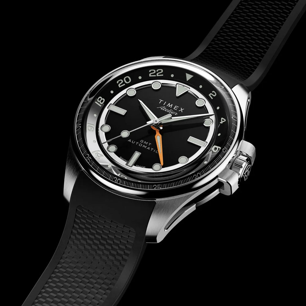 Atelier GMT24 M1a 40mm - Black on Rubber Strap