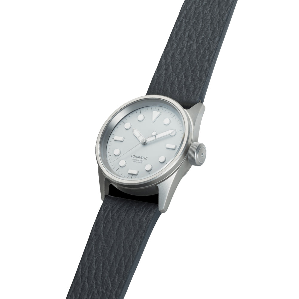UT5-GO Limited Edition 36mm - White on Leather Strap
