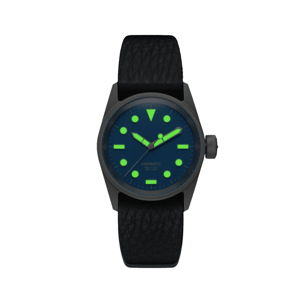 UT5-AS Limited Edition 36mm - Blue on Leather Strap