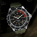 TSAR Diver's Quartz Jeep Rubicon 41mm - Black on Rubber Strap