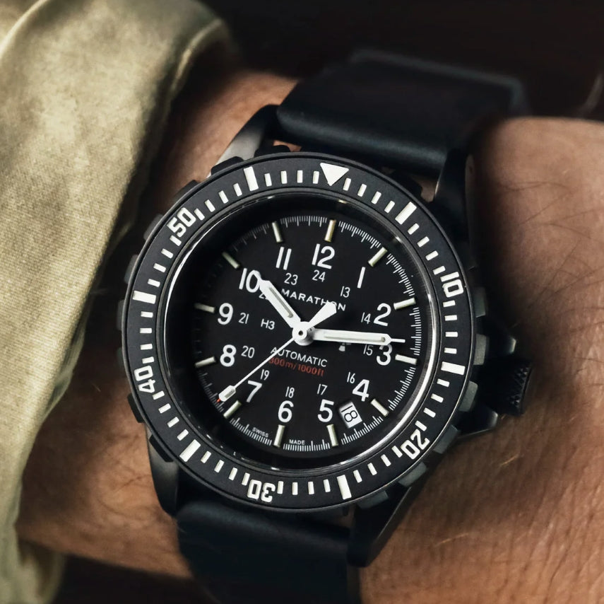 GSAR Diver's Automatic Anthracite 41mm - Black on  Rubber Strap