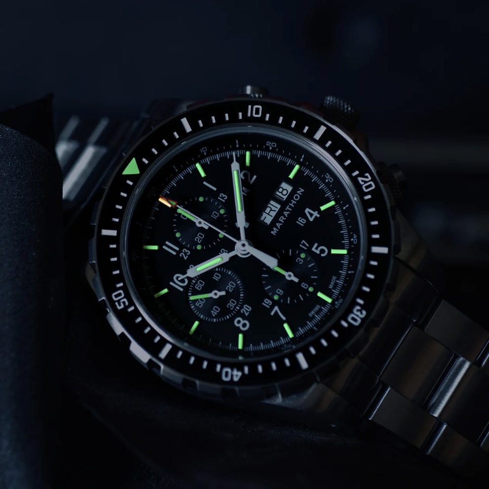 CSAR Pilot's Automatic Chronograph 46mm - Black on Bracelet
