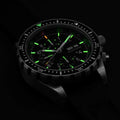 CSAR Pilot's Automatic Chronograph 46mm - Black on Bracelet