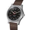 Jeep Willy's SSGPQ Officer's Quartz 41mm - Black on Leather Strap
