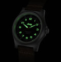 Jeep Willy's SSGPQ Officer's Quartz 41mm - Black on Leather Strap
