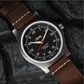 Jeep Willy's SSGPQ Officer's Quartz 41mm - Black on Leather Strap