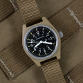GPM Type II Field Desert Tan 34mm - Black on Nylon Strap