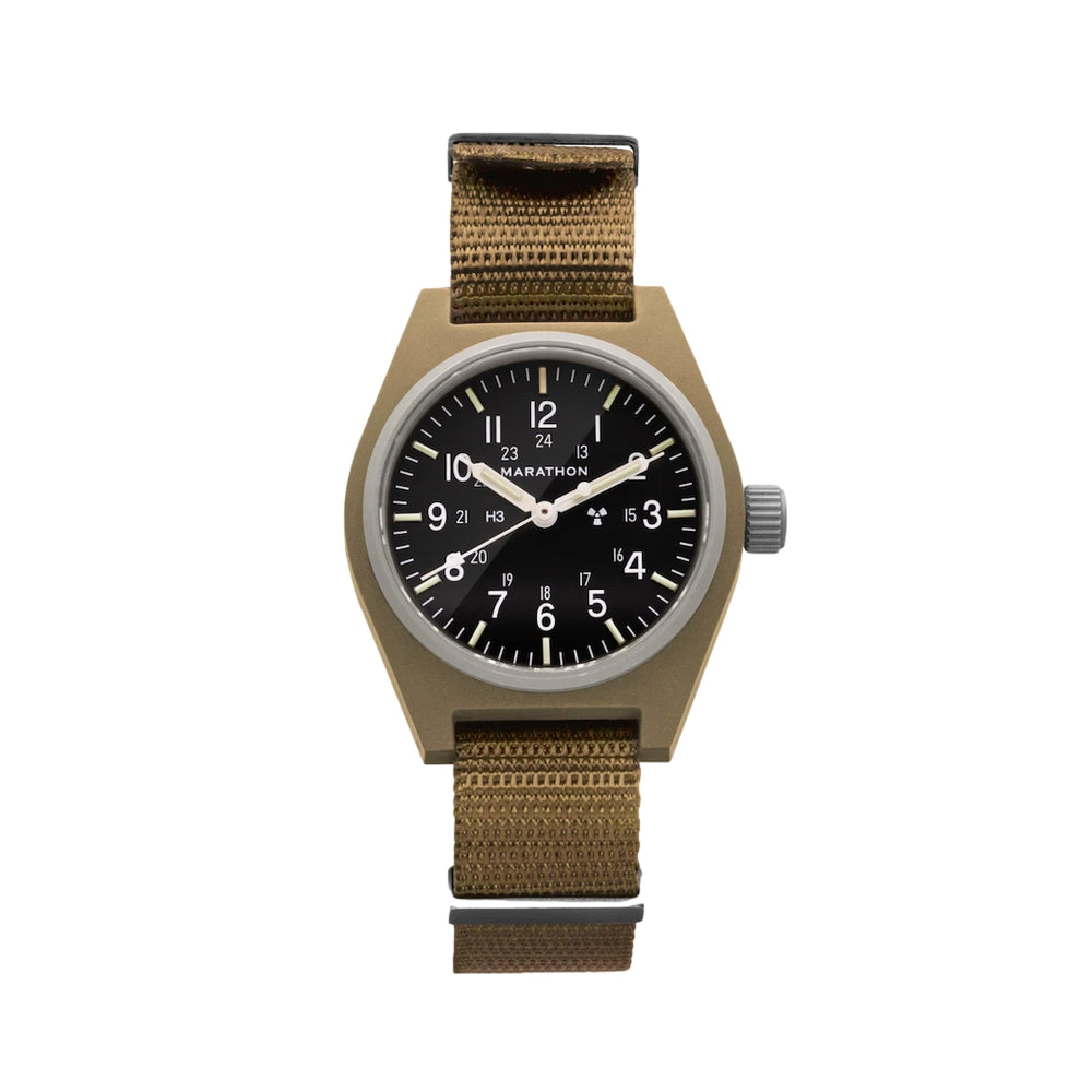 GPM Type II Field Desert Tan 34mm - Black on Nylon Strap