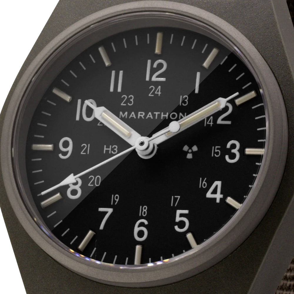 GPM Type II Field 34mm - Green on Nylon Strap