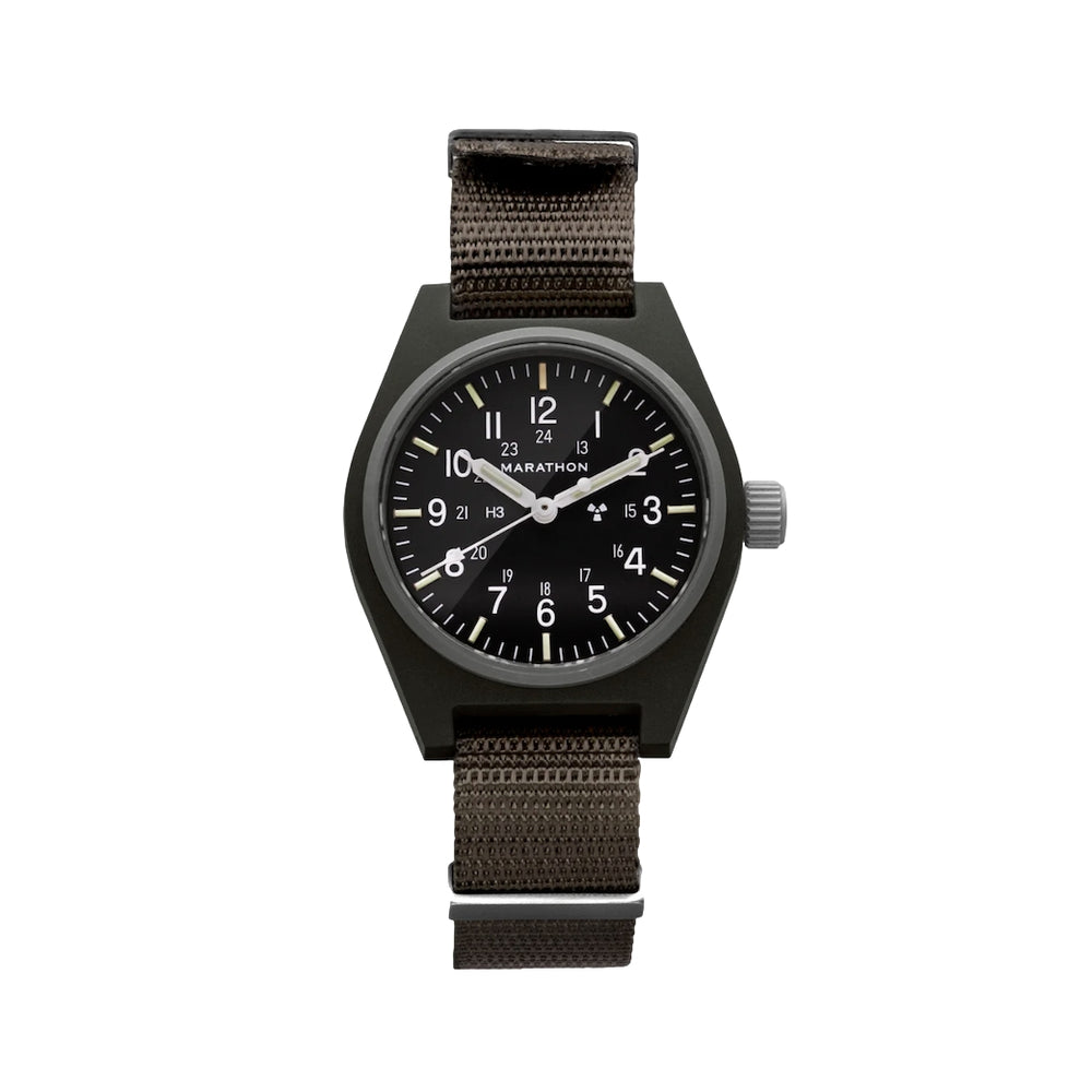 GPM Type II Field 34mm - Green on Nylon Strap