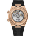 Multifort 8 Two Crowns Automatic Gold-Tone 40mm - Black on Rubber Strap