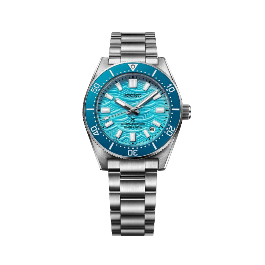 Seiko Prospex 1965 Heritage Diver turquoise dial on stainless steel bracelet
