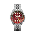 HDB016 Dr Pepper limited edition red dial GMT watch on stainless steel bracelet